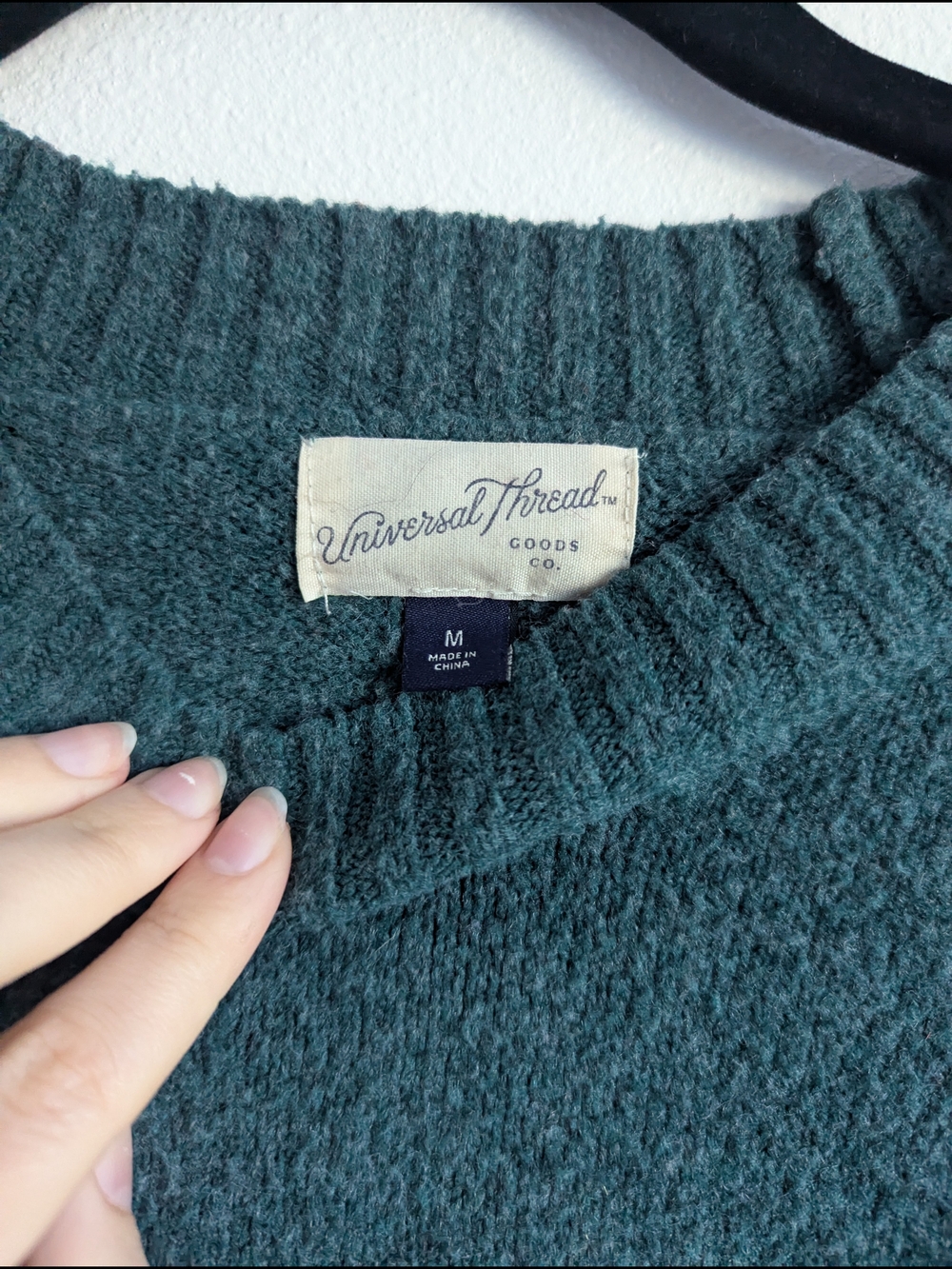 Universal Thread Women's Crewneck Sweater in Dark Teal - Picture 4 of 6